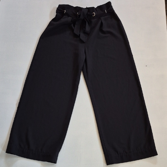 BeBop Black Wide Leg Slacks - Picture 1 of 4